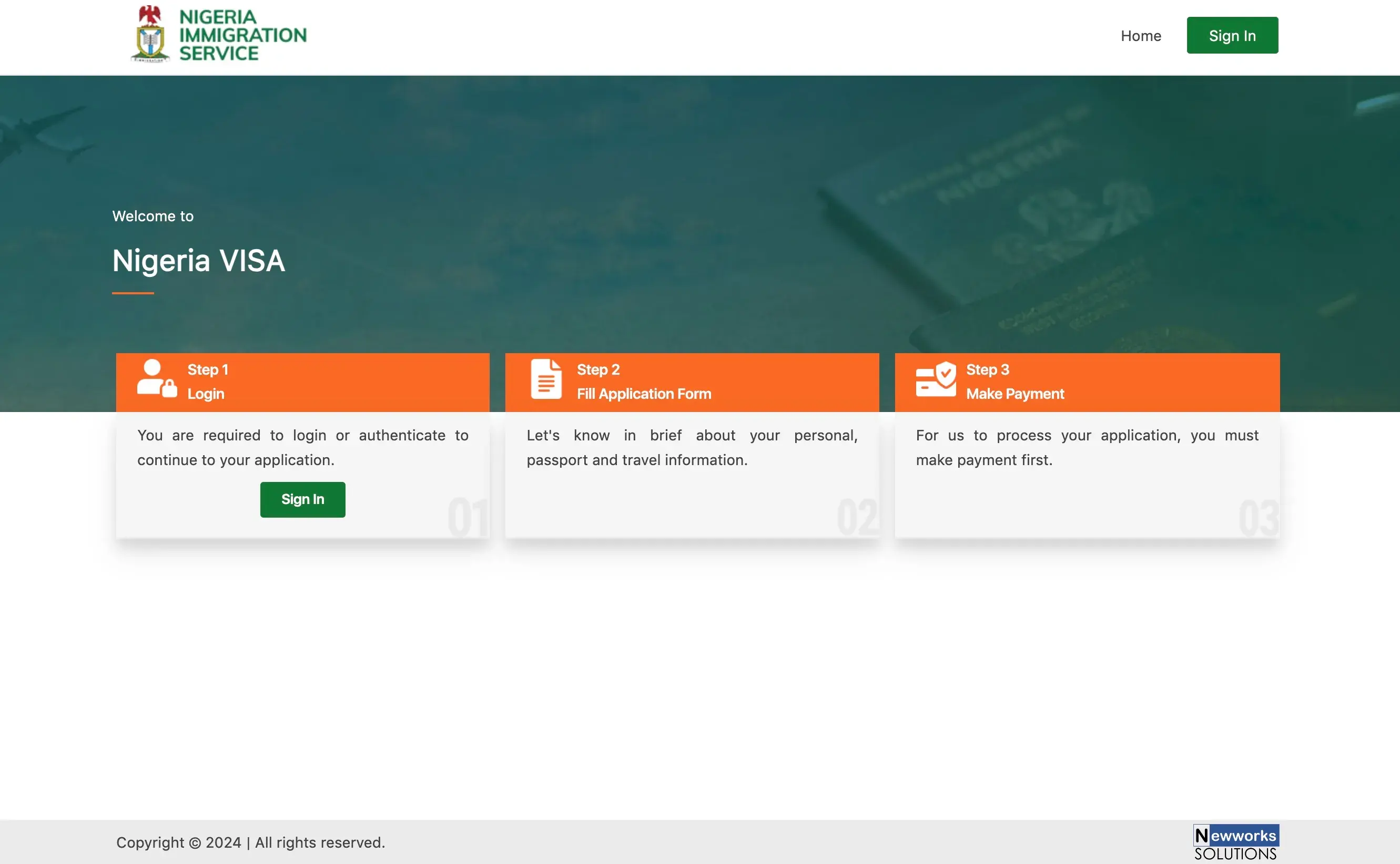 NIS Website Landing Page